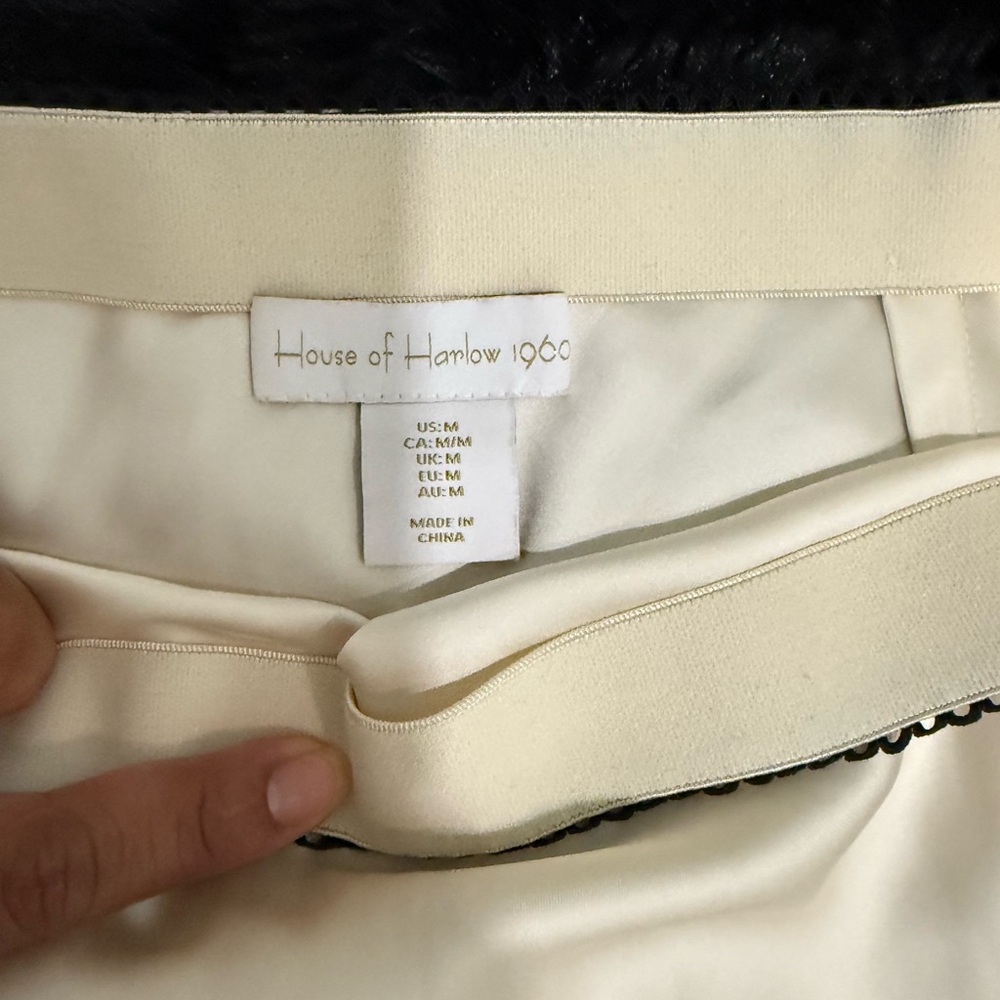 House of Harlow 1960 Cream Midi Pencil Skirt for Work - Picture 3 of 4
